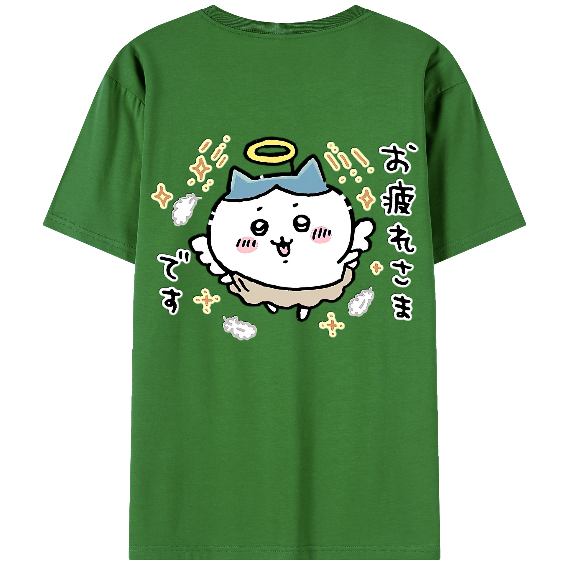 （画像用） ちいかわ ハチワレ Chii-kawa hachiware レディース半袖Tシャツ(バックプリント)
